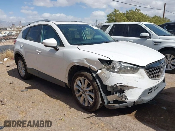 2013 Mazda CX-5 Grand Touring with VIN JM3KE4DE0D0148590, listed as a IAAI auction lot 41685993 with 189,843 mi miles. Bid and sale history available at carsss.com. Image 1.