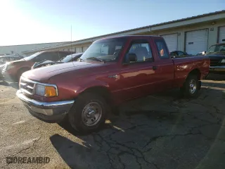 1995 Ford Ranger Splash with VIN 1FTCR14UXSPA93593, listed as a Copart auction lot 81034794 with 156,409 mi miles and Salvage Title. Bid and sale history available at carsss.com. Image 1.