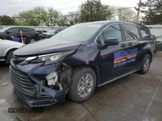 2024 Toyota Sienna LE z VIN 5TDKSKFC9RS150229, wystawiony jako Copart lot #54829595 z przebiegiem 12 384 mil mil oraz Szkoda całkowita • Salvage title. Historia ofert i sprzedaży dostępna na DreamBid. Obrazek 1.