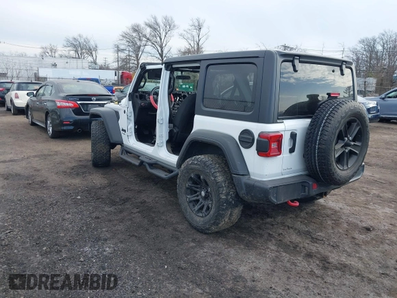 2021 Jeep Wrangler Unlimited Sport S with VIN 1C4HJXDN0MW612698, listed as a IAAI auction lot 41649323 with 22,539 mi miles and . Bid and sale history available at DreamBid. Image 3.