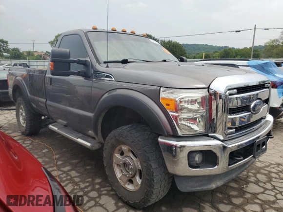 2012 Ford F-350 XL with VIN 1FTRF3B61CEC81287, listed as a Copart auction lot 63963184 with Not Provided miles and Salvage Title. Bid and sale history available at DreamBid. Image 4.