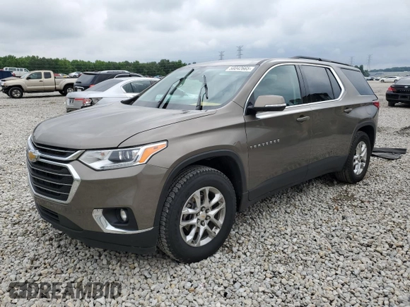 2020 Chevrolet Traverse LT Cloth with VIN 1GNERGKW9LJ125879, listed as a Copart auction lot 58042665 with 119,404 mi miles and Salvage title. Bid and sale history available at DreamBid. Image 1.