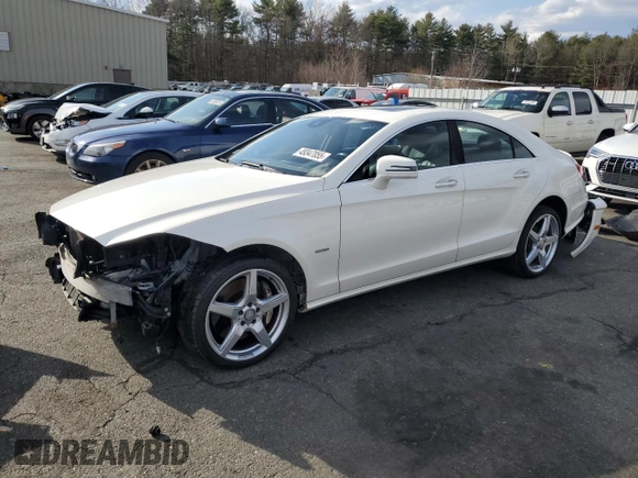 2013 Mercedes-Benz CLS-Class CLS 550 with VIN WDDLJ9BB2DA083868, listed as a Copart auction lot 49347055 with 121,959 mi miles and Salvage Title. Bid and sale history available at carsss.com. Image 1.