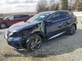 2023 Nissan Murano Platinum with VIN 5N1AZ2DJ0PC138313, listed as a Copart auction lot 48005195 with 1,495 mi miles and Salvage Title. Bid and sale history available at DreamBid. Image 1.
