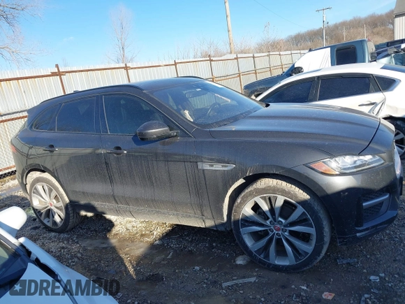2017 Jaguar F-Pace 35t R-Sport with VIN SADCL2BV5HA894161, listed as a IAAI auction lot 41452763 with 57,281 mi miles and . Bid and sale history available at DreamBid. Image 13.
