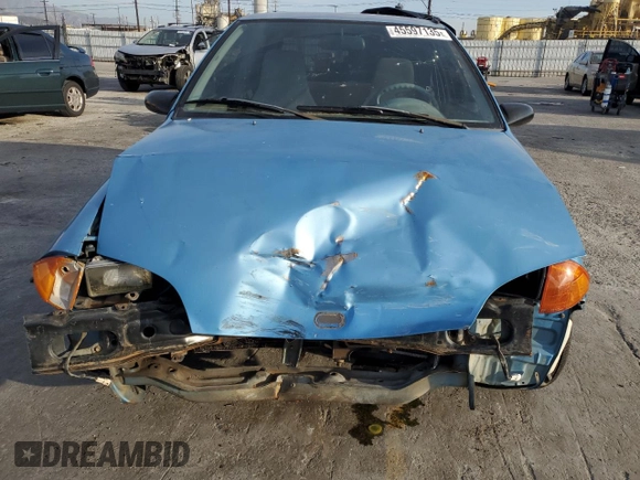 1994 Geo Metro z VIN 2C1MR2467R6780100, wystawiony jako Copart lot #45597135 z przebiegiem 100 000 mil mil oraz Szkoda całkowita • Salvage title. Historia ofert i sprzedaży dostępna na DreamBid. Obrazek 5.