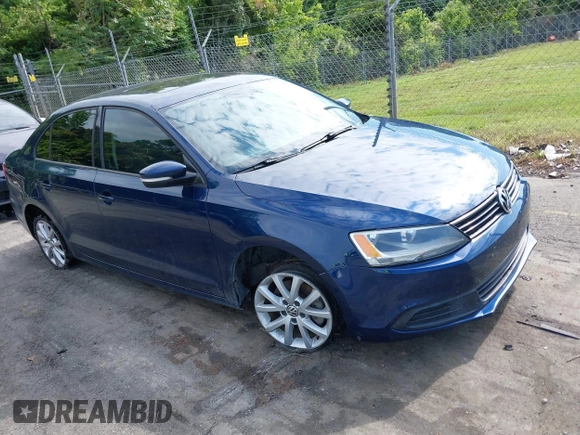 2012 Volkswagen Jetta SE with VIN 3VWDX7AJ1CM389470, listed as a IAAI auction lot 41011343 with 133,295 mi miles and . Bid and sale history available at DreamBid. Image 1.