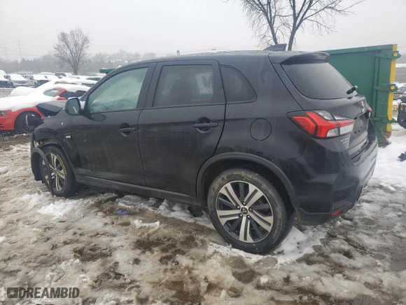 2021 Mitsubishi Outlander Sport ES with VIN JA4ARUAUXMU005377, listed as a Copart auction lot 43776035 with 16,818 mi miles and Salvage Title. Bid and sale history available at carsss.com. Image 2.