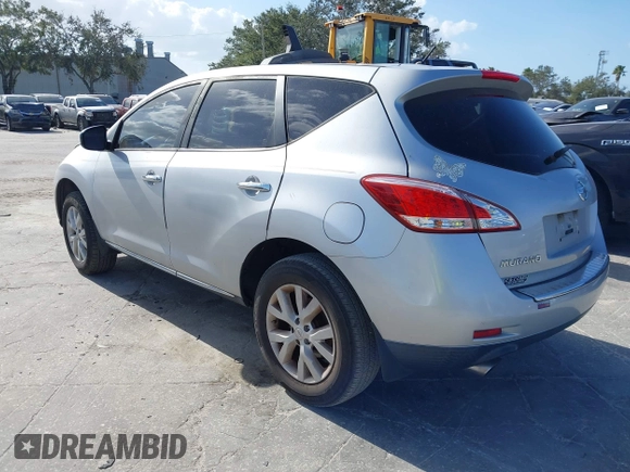 2011 Nissan Murano SL with VIN JN8AZ1MUXBW059610, listed as a IAAI auction lot 40720263 with 174,321 mi miles and . Bid and sale history available at DreamBid. Image 3.