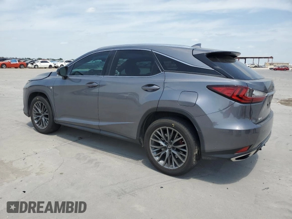 2022 Lexus RX 350 F Sport with VIN 2T2YZMDA0NC312444, listed as a Copart auction lot 53786205 with 60,684 mi miles and Salvage title. Bid and sale history available at DreamBid. Image 2.