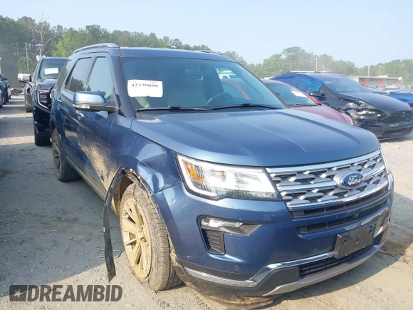 2018 Ford Explorer Limited with VIN 1FM5K7F86JGB74522, listed as a IAAI auction lot 42399808 with 49,004 mi miles and . Bid and sale history available at DreamBid. Image 1.