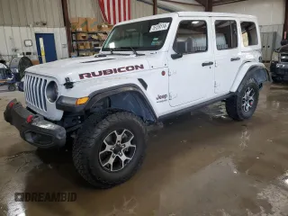2020 Jeep Wrangler Unlimited Recon with VIN 1C4HJXFN7LW194832, listed as a Copart auction lot 76129114 with 64,668 mi miles and Salvage title. Bid and sale history available at DreamBid. Image 1.