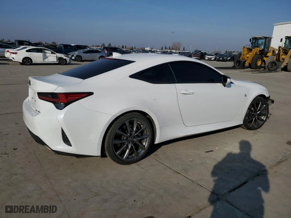 2021 Lexus RC with VIN JTHGZ5BC7M5023520, listed as a Copart auction lot 83907694 with 25,286 mi miles and Salvage Title. Bid and sale history available at carsss.com. Image 3.