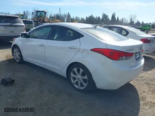 2012 Hyundai Elantra Limited with VIN 5NPDH4AE8CH150425, listed as a IAAI auction lot 41698777 with 103,870 mi miles. Bid and sale history available at carsss.com. Image 3.
