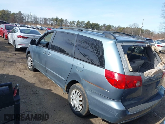 2006 Toyota Sienna CE with VIN 5TDZA23C96S535839, listed as a IAAI auction lot 41616378 with 129,108 mi miles and . Bid and sale history available at DreamBid. Image 3.
