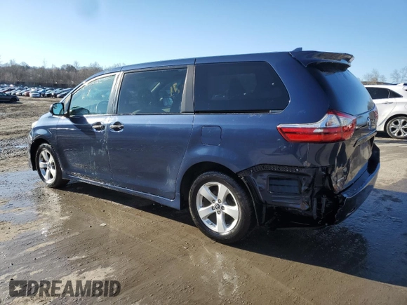 2019 Toyota Sienna L with VIN 5TDZZ3DC6KS013290, listed as a Copart auction lot 49493685 with 76,416 mi miles and Salvage Title. Bid and sale history available at carsss.com. Image 2.