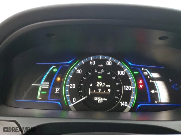 2015 Honda Accord Hybrid Touring with VIN 1HGCR6F74FA012490, listed as a Copart auction lot 79505104 with 105,773 mi miles and Salvage Title. Bid and sale history available at carsss.com. Image 9.