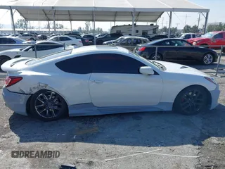 2013 Hyundai Genesis Coupe R-Spec with VIN KMHHT6KD2DU106506, listed as a IAAI auction lot 41611021 with 126,926 mi miles and . Bid and sale history available at DreamBid. Image 13.