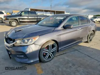 2016 Honda Accord Sport with VIN 1HGCR2F52GA033606, listed as a Copart auction lot 62318775 with 368,233 mi miles and Salvage title. Bid and sale history available at DreamBid. Image 1.