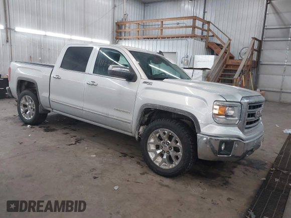 2015 GMC Sierra 1500 SLT with VIN 3GTU2VEC1FG519042, listed as a IAAI auction lot 41629031 with 163,856 mi miles and . Bid and sale history available at DreamBid. Image 1.