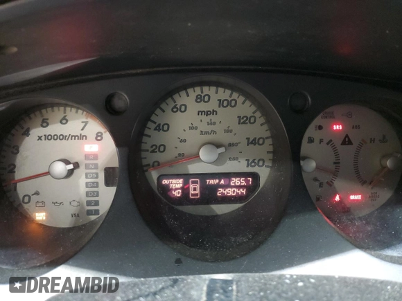 2003 Acura TL Type S with VIN 19UUA568X3A049036, listed as a Copart auction lot 45849755 with 249,044 mi miles and Non Repairable. Bid and sale history available at carsss.com. Image 9.