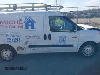 2019 Ram ProMaster City Cargo Tradesman with VIN ZFBHRFAB7K6N79180, listed as a IAAI auction lot 41661820 with 94,043 mi miles and . Bid and sale history available at DreamBid. Image 13.