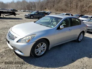2011 Infiniti G25 Sedan x with VIN JN1DV6AR1BM653017, listed as a Copart auction lot 48810435 with 27,014 mi miles and Salvage Title. Bid and sale history available at carsss.com. Image 1.