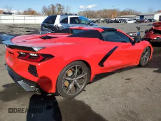2022 Chevrolet Corvette 3LT with VIN 1G1YC3D41N5117663, listed as a Copart auction lot 79477514 with 6,965 mi miles and Salvage Title. Bid and sale history available at carsss.com. Image 3.