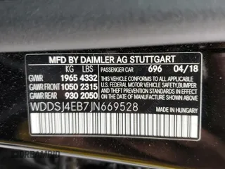 2018 Mercedes-Benz CLA with VIN WDDSJ4EB7JN669528, listed as a Copart auction lot 69177812 with 47,397 mi miles. Bid and sale history available at carsss.com. Image 13.