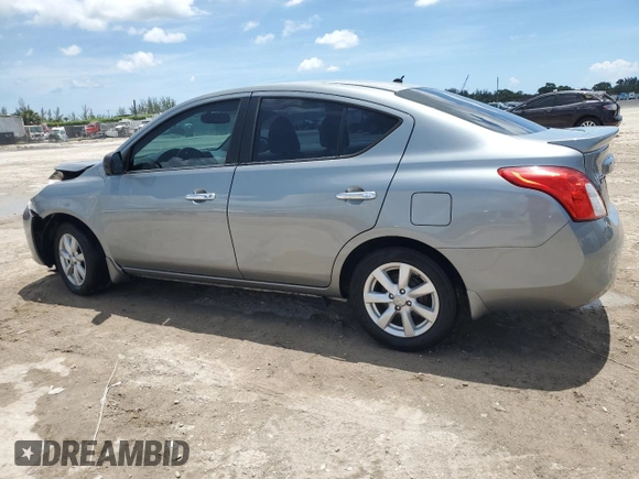 2013 Nissan Versa SV with VIN 3N1CN7AP8DL887524, listed as a Copart auction lot 61594045 with 92,094 mi miles and Salvage title. Bid and sale history available at DreamBid. Image 2.