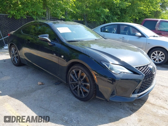 2019 Lexus RC 300 with VIN JTHHA5BC1K5010352, listed as a IAAI auction lot 42413621 with 28,456 mi miles and . Bid and sale history available at DreamBid. Image 1.