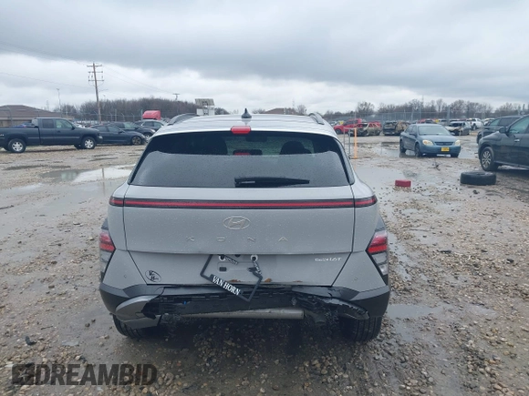 2024 Hyundai Kona Limited with VIN KM8HECA33RU040170, listed as a IAAI auction lot 42116620 with 6,810 mi miles and . Bid and sale history available at carsss.com. Image 16.
