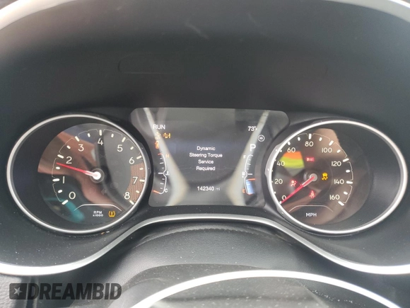 2018 Jeep Compass Limited with VIN 3C4NJCCB9JT358106, listed as a Copart auction lot 48586735 with 142,340 mi miles and Salvage Title. Bid and sale history available at carsss.com. Image 9.
