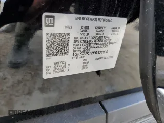 2023 GMC Yukon XL Denali with VIN 1GKS2JKT2PR438920, listed as a Copart auction lot 69749244 with 23,817 mi miles and Salvage Title. Bid and sale history available at DreamBid. Image 16.