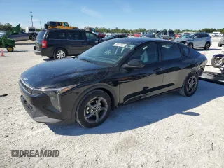 2025 Kia K4 LXS with VIN 3KPFT4DE8SE023101, listed as a Copart auction lot 49646635 with 2,015 mi miles and Salvage Title. Bid and sale history available at carsss.com. Image 1.