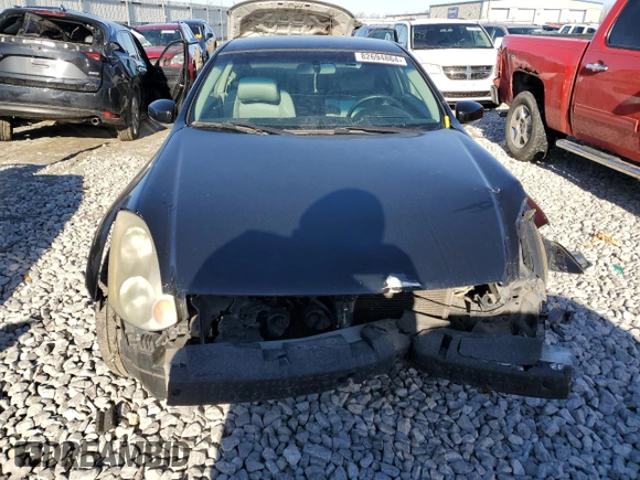 2005 Infiniti G35 Coupe with VIN JNKCV54E25M415286, listed as a Copart auction lot 82694864 with 0 mi miles and Salvage Title. Bid and sale history available at carsss.com. Image 5.