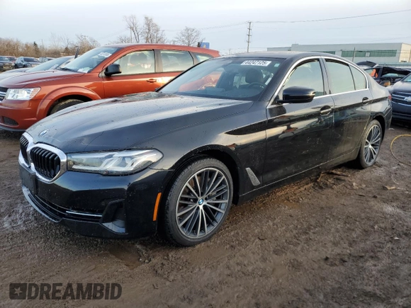 2022 BMW 5 Series 540i xDrive with VIN WBA73BJ04NWX56724, listed as a Copart auction lot 44247125 with 41,793 mi miles and Salvage title. Bid and sale history available at DreamBid. Image 1.