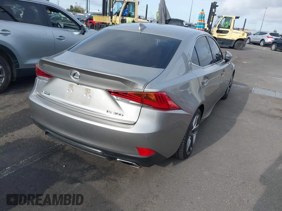2020 Lexus IS with VIN JTHGA1D20L5105897, listed as a IAAI auction lot 41926240 with 72,818 mi miles. Bid and sale history available at carsss.com. Image 4.