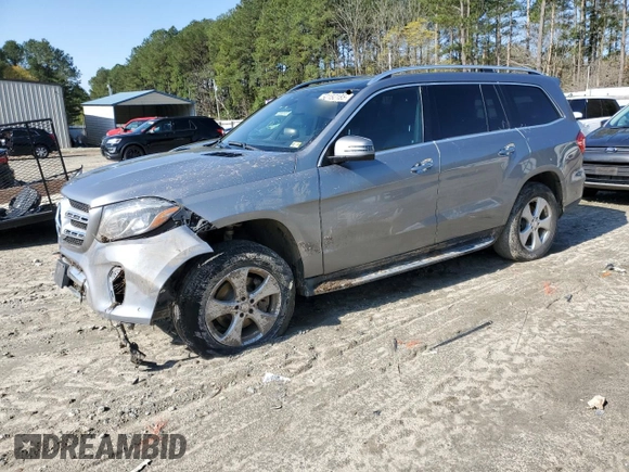 2017 Mercedes-Benz GLS with VIN 4JGDF6EE7HA768874, listed as a Copart auction lot 52152185 with 133,738 mi miles and Salvage Title. Bid and sale history available at carsss.com. Image 1.