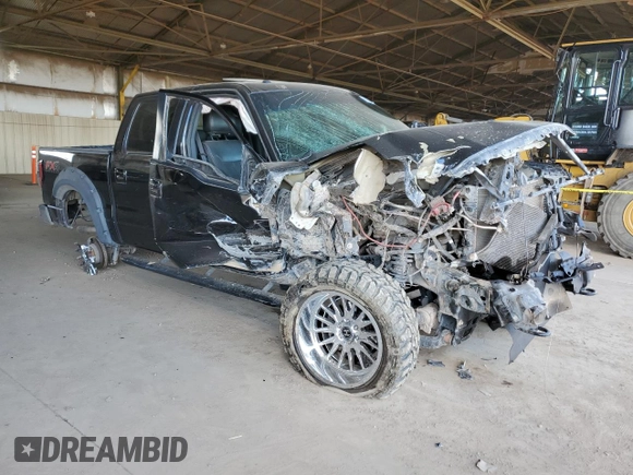 2013 Ford F-150 XL with VIN 1FTFW1EF5DKD54764, listed as a Copart auction lot 48703015 with 145,471 mi miles and Salvage Title. Bid and sale history available at carsss.com. Image 4.
