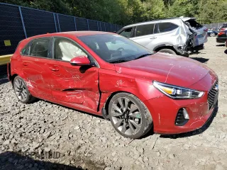 2018 Hyundai Elantra GT Sport with VIN KMHH55LC5JU072065, listed as a Copart auction lot 75037634 with 40,363 mi miles and Salvage Title. Bid and sale history available at carsss.com. Image 4.