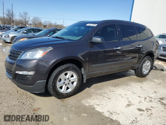 2017 Chevrolet Traverse LS z VIN 1GNKRFED8HJ186820, wystawiony jako Copart lot #46611905 z przebiegiem 119 833 mil mil oraz Nie do naprawy • Non repairable. Historia ofert i sprzedaży dostępna na DreamBid. Obrazek 1.