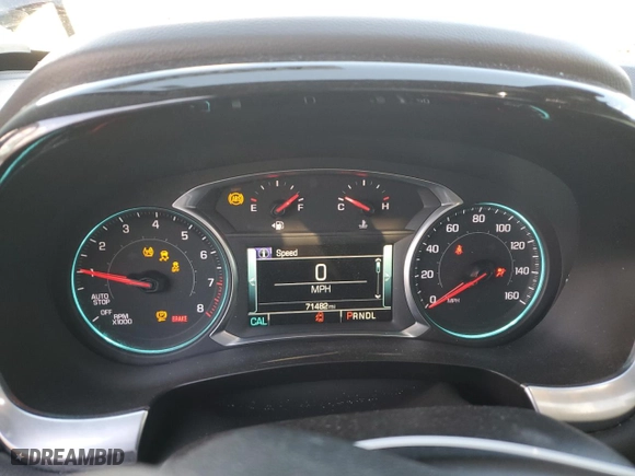 2019 Chevrolet Traverse LT Leather with VIN 1GNEVHKW3KJ117793, listed as a Copart auction lot 44125495 with 71,482 mi miles and Salvage Title. Bid and sale history available at carsss.com. Image 9.