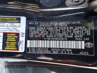 2016 Toyota Avalon Limited with VIN 4T1BK1EB4GU228276, listed as a Copart auction lot 48012315 with 166,692 mi miles and Salvage Title. Bid and sale history available at carsss.com. Image 15.
