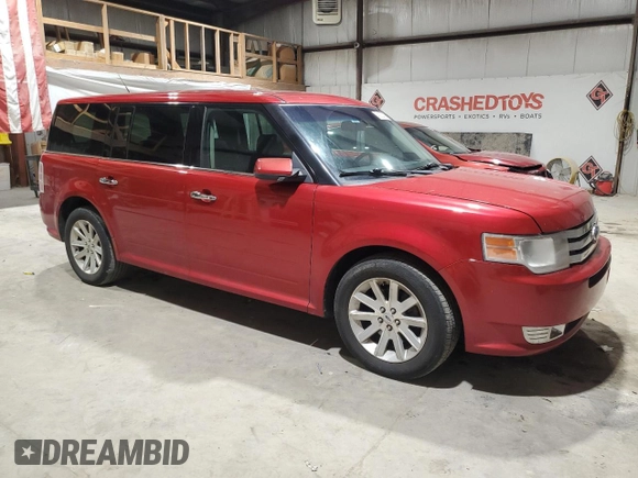 2011 Ford Flex SEL with VIN 2FMGK5CC1BBD29797, listed as a Copart auction lot 42822425 with 184,019 mi miles and Salvage Title. Bid and sale history available at carsss.com. Image 4.