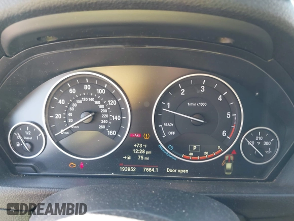 2014 BMW 3 Series 328d with VIN WBA3D3C55EK154125, listed as a IAAI auction lot 41651614 with 193,952 mi miles and . Bid and sale history available at carsss.com. Image 7.