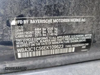 2014 BMW 3 Series 328i with VIN WBA3C1C56EK109623, listed as a Copart auction lot 49071395 with 153,026 mi miles and Salvage Title. Bid and sale history available at carsss.com. Image 14.