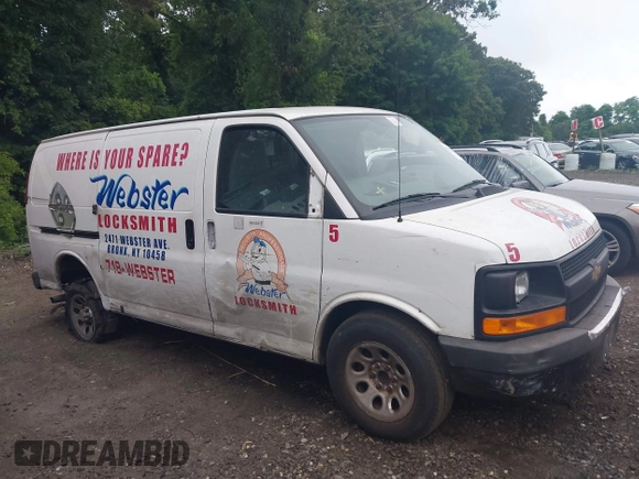 2013 Chevrolet Express Cargo with VIN 1GCSGAFX2D1102477, listed as a IAAI auction lot 42650482 with 77,551 mi miles and . Bid and sale history available at DreamBid. Image 13.