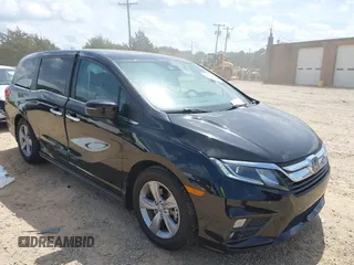 2019 Honda Odyssey EX-L with VIN 5FNRL6H76KB005145, listed as a IAAI auction lot 42075781 with 115,599 mi miles. Bid and sale history available at carsss.com. Image 1.