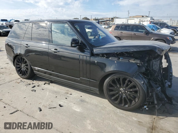 2017 Land Rover Range Rover Autobiography with VIN SALGV2FE6HA358605, listed as a Copart auction lot 42594215 with 66,002 mi miles and Salvage title. Bid and sale history available at DreamBid. Image 4.